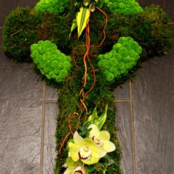 Celtic Cross Floral Funeral Tribute