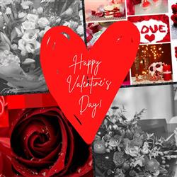 My True Love Red &amp; Hot Pink Bouquet