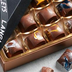 12 Luxury Hand Made in Cornwall Chocolates Sea Salt Collection
