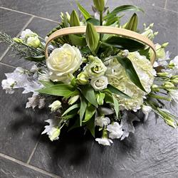 Mixed Flower Funeral Basket's