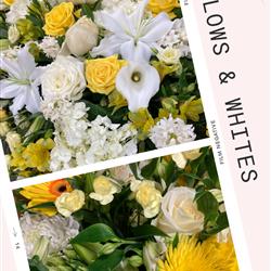 A Hand Tied Bouquet in Water Yellows &amp; Whites
