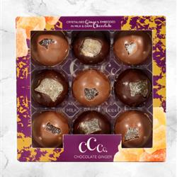 9 MILK &amp; DARK CHOCOLATE GINGERS GIFT BOX