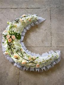 Crescent Moon Funeral Tribute Cornwall