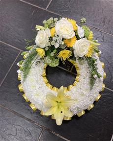 Wreath Sympathy Flowers Cornwall