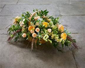 Natural - Basket of Flowers - funeral Cornwall