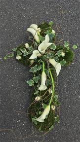 baby floral funeral cross hayl