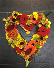 colourful male open heart tribute