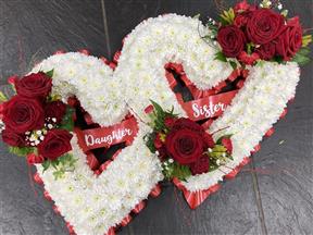 /double open heart tribute