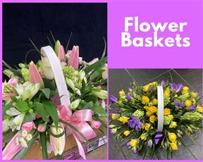 flowers baskets delivered in Cornwalll