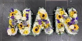 Nan funeral flowers W J Winns Hayle St.ives